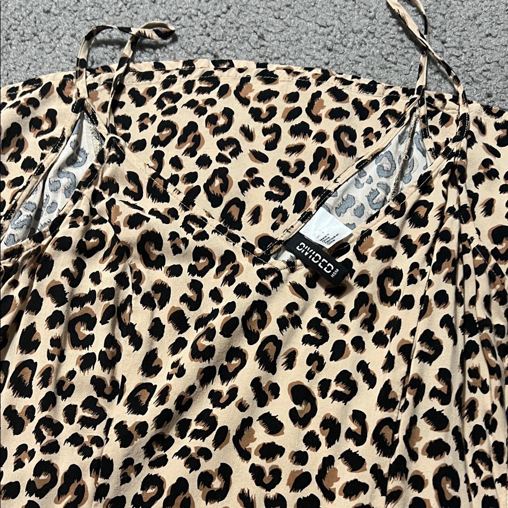 Divided Leopard Print Dress